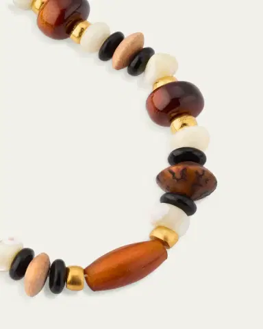 Ben-Amun Long Beaded Necklace, Brown | Thumbnail 3 Ben-Amun Long Beaded Necklace, Brown | Thumbnail 3