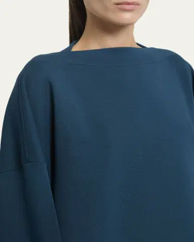 Alaïa Boatneck Oversized Sweatshirt | Thumbnail 5 Alaïa Boatneck Oversized Sweatshirt | Thumbnail 5