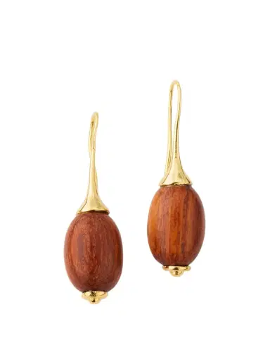 Ben-Amun Wooden Drop Earrings | Thumbnail 1 Ben-Amun Wooden Drop Earrings | Thumbnail 1