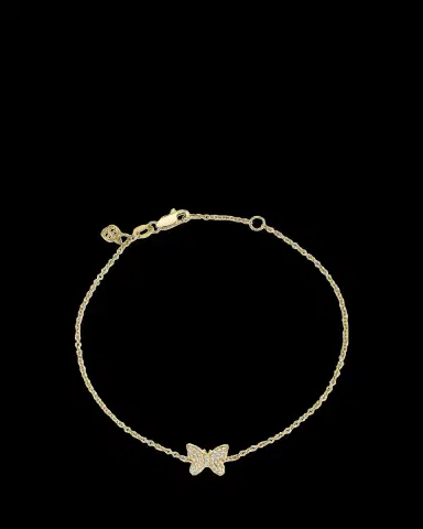 Sydney Evan 14K Gold Diamond Butterfly Bracelet | Thumbnail 2 Sydney Evan 14K Gold Diamond Butterfly Bracelet | Thumbnail 2