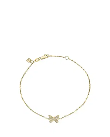Sydney Evan 14K Gold Diamond Butterfly Bracelet | Thumbnail 1 Sydney Evan 14K Gold Diamond Butterfly Bracelet | Thumbnail 1