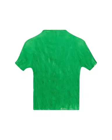 Issey Miyake Twisted Chiffon Plisse Mock-Neck Top | Thumbnail 1 Issey Miyake Twisted Chiffon Plisse Mock-Neck Top | Thumbnail 1