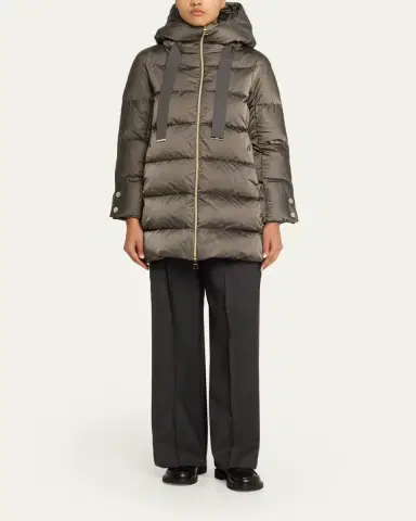 HERNO Ultralight Nylon A-Shape Hooded Down Jacket | Thumbnail 2 HERNO Ultralight Nylon A-Shape Hooded Down Jacket | Thumbnail 2