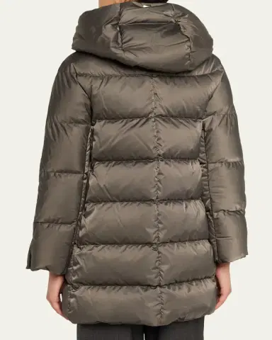 HERNO Ultralight Nylon A-Shape Hooded Down Jacket | Thumbnail 3 HERNO Ultralight Nylon A-Shape Hooded Down Jacket | Thumbnail 3