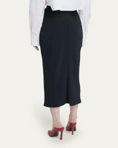 Givenchy Draped Front Midi Skirt | Thumbnail 3 Givenchy Draped Front Midi Skirt | Thumbnail 3
