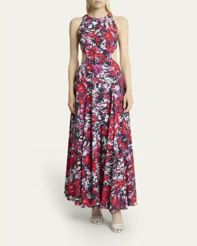 Givenchy Floral-Print Cutout Sleeveless Maxi Dress | Thumbnail 2 Givenchy Floral-Print Cutout Sleeveless Maxi Dress | Thumbnail 2