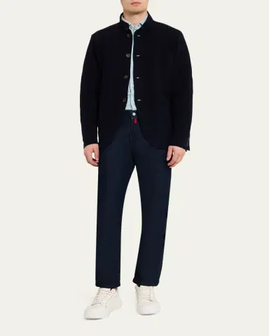 Kiton Men's Cashmere Knit Jacket | Thumbnail 2 Kiton Men's Cashmere Knit Jacket | Thumbnail 2