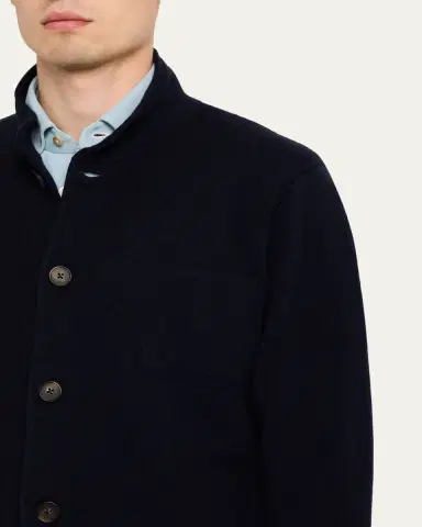 Kiton Men's Cashmere Knit Jacket | Thumbnail 5 Kiton Men's Cashmere Knit Jacket | Thumbnail 5