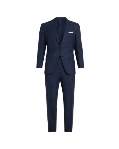 Kiton Men's Wool Tonal Plaid Single-Breasted Suit | Thumbnail 1 Kiton Men's Wool Tonal Plaid Single-Breasted Suit | Thumbnail 1