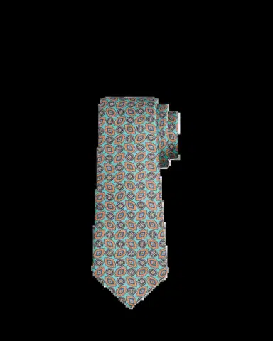 Kiton Men's Medallion Silk 7-Fold Tie | Thumbnail 2 Kiton Men's Medallion Silk 7-Fold Tie | Thumbnail 2