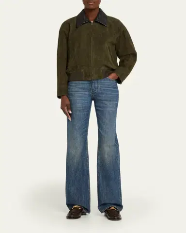 Bottega Veneta Suede Leather Blouson Jacket | Thumbnail 2 Bottega Veneta Suede Leather Blouson Jacket | Thumbnail 2