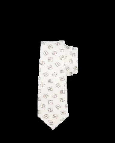 Kiton Men's Geometric Square Silk 7-Fold Tie | Thumbnail 2 Kiton Men's Geometric Square Silk 7-Fold Tie | Thumbnail 2
