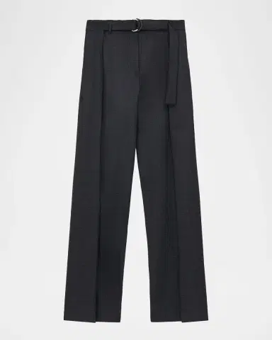 Loewe Belted Wool Cotton Trousers | Thumbnail 2 Loewe Belted Wool Cotton Trousers | Thumbnail 2