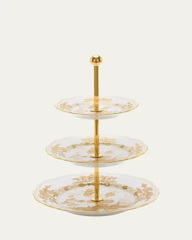 GINORI 1735 Oriente Italiano Aurum 3-Tier Stand | Thumbnail 2 GINORI 1735 Oriente Italiano Aurum 3-Tier Stand | Thumbnail 2