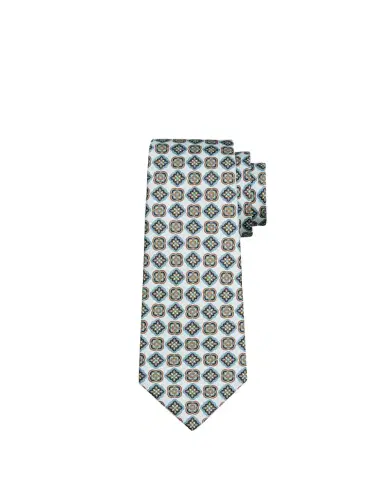 Kiton Men's Intricate Medallion Silk Tie | Thumbnail 1 Kiton Men's Intricate Medallion Silk Tie | Thumbnail 1