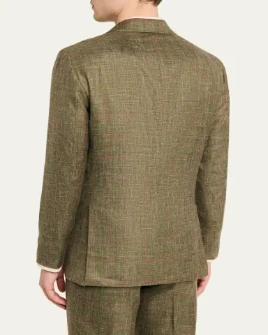 Kiton Men's Windowpane Cashmere Blend Suit | Thumbnail 5 Kiton Men's Windowpane Cashmere Blend Suit | Thumbnail 5