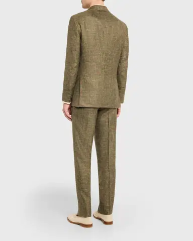 Kiton Men's Windowpane Cashmere Blend Suit | Thumbnail 7 Kiton Men's Windowpane Cashmere Blend Suit | Thumbnail 7