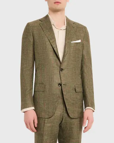 Kiton Men's Windowpane Cashmere Blend Suit | Thumbnail 8 Kiton Men's Windowpane Cashmere Blend Suit | Thumbnail 8