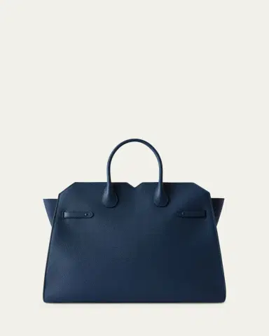 Valextra Men's Milano Large Millepunte Calfskin Top-Handle Bag | Thumbnail 3 Valextra Men's Milano Large Millepunte Calfskin Top-Handle Bag | Thumbnail 3