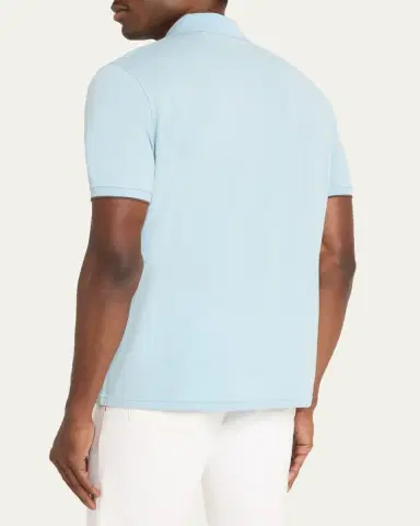 Kiton en's Cotton Rib Polo Shirt | Thumbnail 3 Kiton en's Cotton Rib Polo Shirt | Thumbnail 3