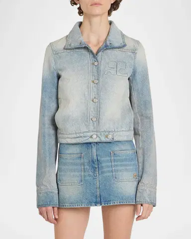 Courrèges Reedition Denim Jacket | Thumbnail 7 Courrèges Reedition Denim Jacket | Thumbnail 7