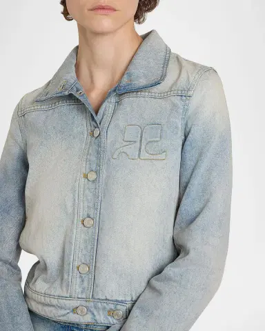 Courrèges Reedition Denim Jacket | Thumbnail 10 Courrèges Reedition Denim Jacket | Thumbnail 10