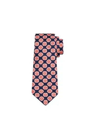 Kiton Men's Medallion Silk 7-Fold Tie | Thumbnail 1 Kiton Men's Medallion Silk 7-Fold Tie | Thumbnail 1