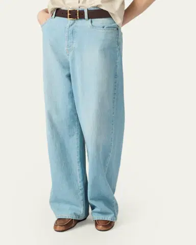 Miu Miu Stonewashed Wide-Leg Jeans | Thumbnail 4 Miu Miu Stonewashed Wide-Leg Jeans | Thumbnail 4