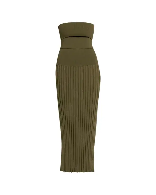 Slashed Compact Knit Dress Slashed Compact Knit Dress