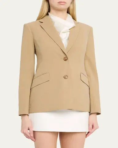 SIMKHAI Moren Pleated Back Blazer | Thumbnail 4 SIMKHAI Moren Pleated Back Blazer | Thumbnail 4