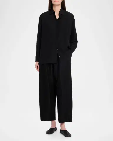 Eskandar Silk Japanese Trousers | Thumbnail 6 Eskandar Silk Japanese Trousers | Thumbnail 6