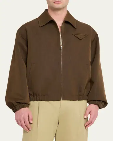 Bottega Veneta Men's Wool Blouson Jacket | Thumbnail 4 Bottega Veneta Men's Wool Blouson Jacket | Thumbnail 4