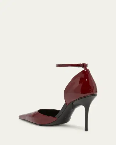 Alaïa 90mm d'Orsay Shiny Leather Ankle-Strap Pumps | Thumbnail 4 Alaïa 90mm d'Orsay Shiny Leather Ankle-Strap Pumps | Thumbnail 4