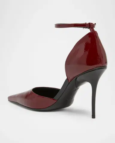 Alaïa 90mm d'Orsay Shiny Leather Ankle-Strap Pumps | Thumbnail 8 Alaïa 90mm d'Orsay Shiny Leather Ankle-Strap Pumps | Thumbnail 8