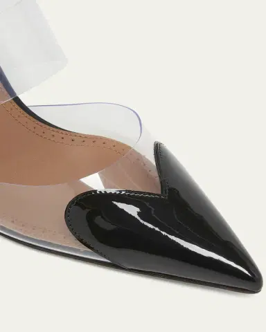 Alaïa 90mm Coeur Heart Clear Wedge Mules | Thumbnail 5 Alaïa 90mm Coeur Heart Clear Wedge Mules | Thumbnail 5