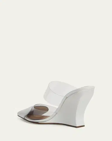 Alaïa 90mm Coeur Heart Clear Wedge Mules | Thumbnail 8 Alaïa 90mm Coeur Heart Clear Wedge Mules | Thumbnail 8