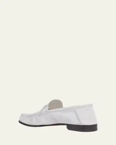 TOM FORD Men's Ripley Suede Twist-Strap Loafers | Thumbnail 4 TOM FORD Men's Ripley Suede Twist-Strap Loafers | Thumbnail 4