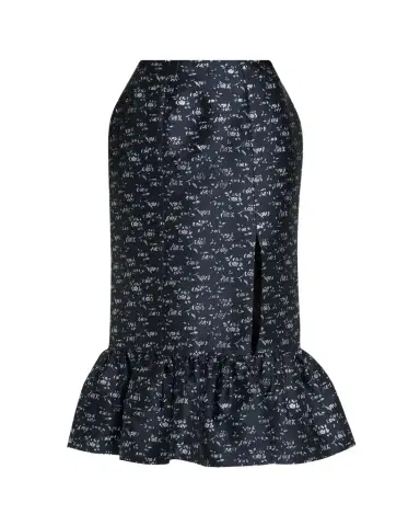 Markarian Farinata Floral Twill Ruffle Midi Skirt | Thumbnail 1 Markarian Farinata Floral Twill Ruffle Midi Skirt | Thumbnail 1
