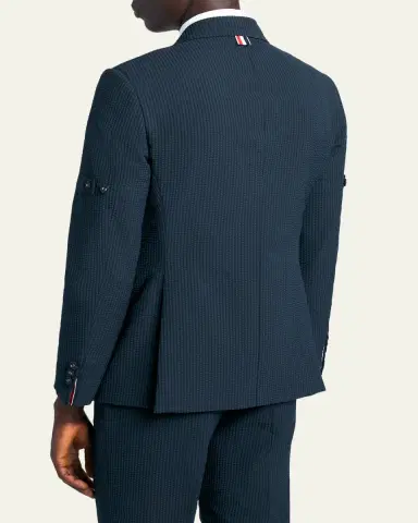 Thom Browne Men's Wool Seersucker Single-Breasted Sport Coat | Thumbnail 3 Thom Browne Men's Wool Seersucker Single-Breasted Sport Coat | Thumbnail 3