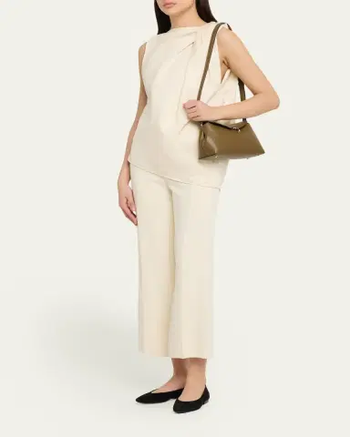 Toteme T-Lock Soft Textured Palmellato Leather Clutch | Thumbnail 5 Toteme T-Lock Soft Textured Palmellato Leather Clutch | Thumbnail 5