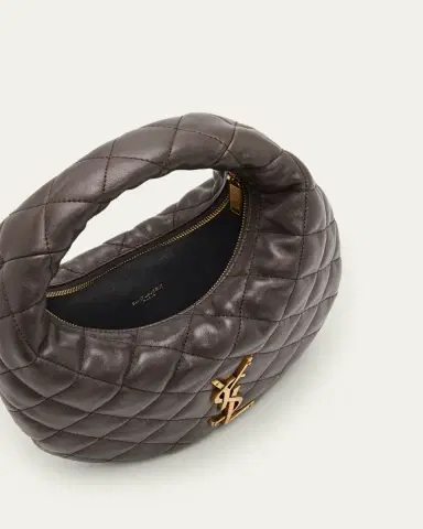 Saint Laurent Icarino Baby YSL Quilted Leather Hobo Bag | Thumbnail 4 Saint Laurent Icarino Baby YSL Quilted Leather Hobo Bag | Thumbnail 4