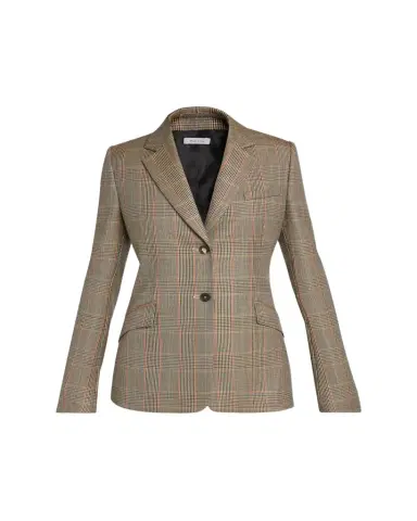 McQueen Prince Of Wales Wool Single-Breasted Blazer | Thumbnail 1 McQueen Prince Of Wales Wool Single-Breasted Blazer | Thumbnail 1