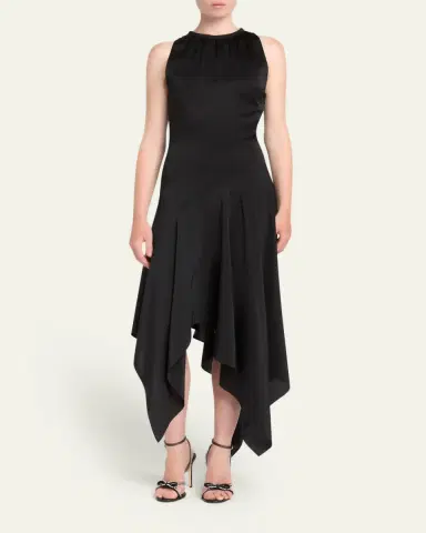 McQueen Sleeveless Flowy Handkerchief Midi Dress | Thumbnail 2 McQueen Sleeveless Flowy Handkerchief Midi Dress | Thumbnail 2