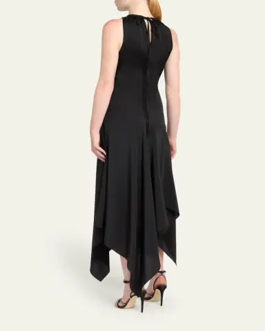 McQueen Sleeveless Flowy Handkerchief Midi Dress | Thumbnail 3 McQueen Sleeveless Flowy Handkerchief Midi Dress | Thumbnail 3