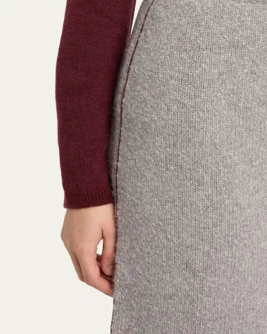The Elder Statesman Glacier Cashmere Knit Midi Skirt | Thumbnail 5 The Elder Statesman Glacier Cashmere Knit Midi Skirt | Thumbnail 5