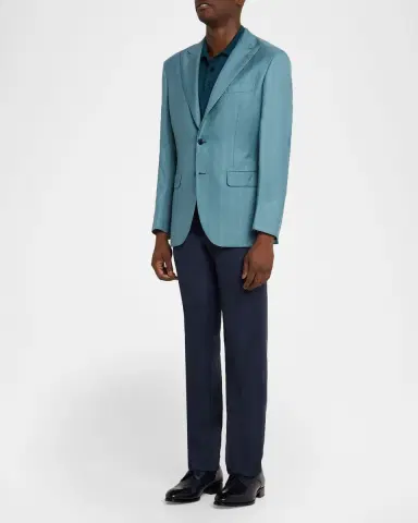 Brioni Men's Plume Cashmere Single-Breasted Blazer | Thumbnail 2 Brioni Men's Plume Cashmere Single-Breasted Blazer | Thumbnail 2