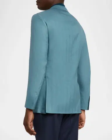 Brioni Men's Plume Cashmere Single-Breasted Blazer | Thumbnail 3 Brioni Men's Plume Cashmere Single-Breasted Blazer | Thumbnail 3