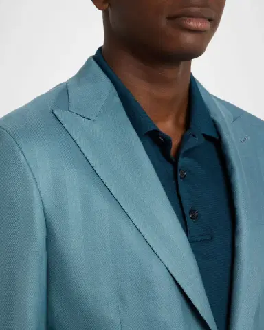 Brioni Men's Plume Cashmere Single-Breasted Blazer | Thumbnail 5 Brioni Men's Plume Cashmere Single-Breasted Blazer | Thumbnail 5