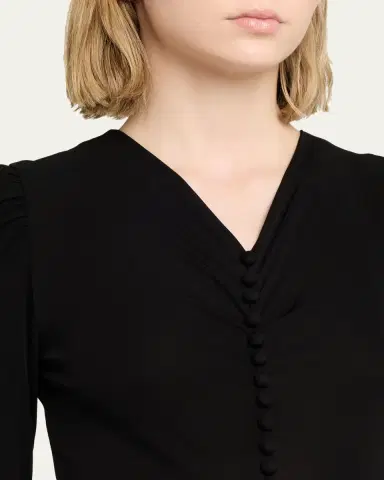 Isabel Marant Nejma Ruched Long-Sleeve Maxi Dress | Thumbnail 5 Isabel Marant Nejma Ruched Long-Sleeve Maxi Dress | Thumbnail 5