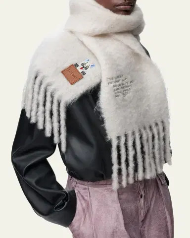 Loewe x Louis Wain Mohair and Wool Blend Scarf | Thumbnail 2 Loewe x Louis Wain Mohair and Wool Blend Scarf | Thumbnail 2